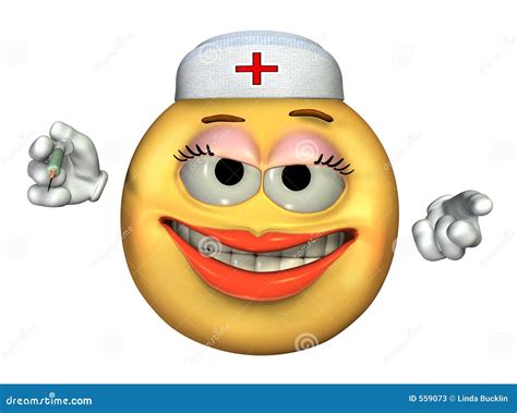 Nurse Emoticon With Clipping Path Stock Photos Image 559073
