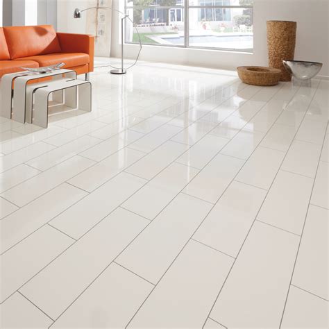 Elesgo Supergloss V5 77mm White Micro Groove High Gloss Flooring