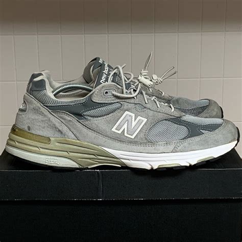 New Balance Mens New Balance 993 Grey Running Shoes Size 125 Nice Rare