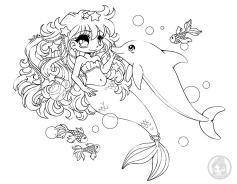 Coloring Page Mermaid Coloring Pages Chibi Coloring Pages Animal