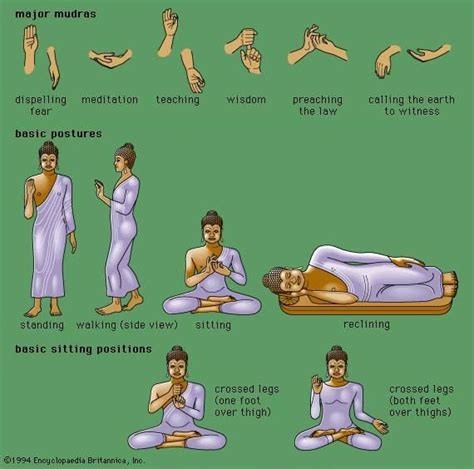 Buddha S Postures And Their Meanings Chakra Meditatie Avond Yoga