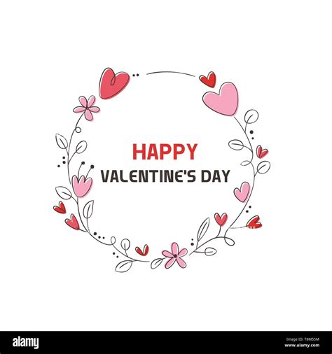 Lettering Valentines Day Sweet Card Design Blurred Hearts Background