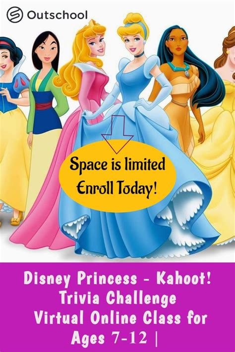 Disney Princess Kahoot Trivia Challenge Small Online Class For