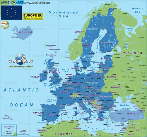 Karta Europa Länder Pedagogisk Planering I Skolbanken Europa Europa