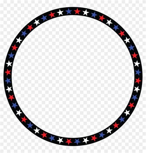 Star Circle Png Red White And Blue Circle Clipart 1391075 Pikpng