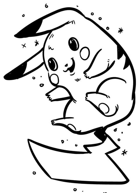 Flying Pikachu Coloring Page Free Printable Coloring Pages For Kids