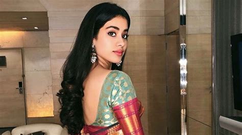 Janhvi Kapoor Sports Two Brocade Saris In A Touching Tribute To Sridevi