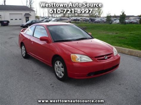 Purchase Used 2002 Honda Civic Coupe Ex Vtec No Reserve In West Chester