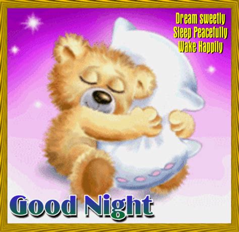 Dream Sweetly Sleep Peacefully Wake Happily Good Night Pictures
