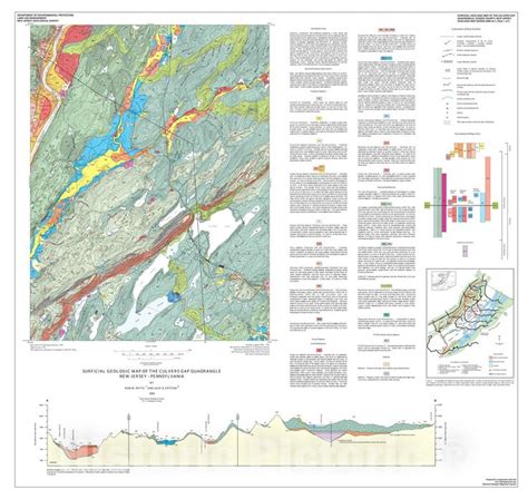 Map Surficial Geologic Map Of The Culvers Gap Quadrangle Sussex