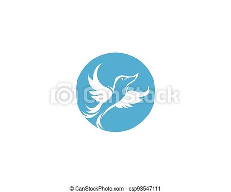 Dove Bird Fly Logo Canstock