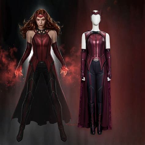 Wandamaximoff Cosplay Marvel Women Costumes Halloween Outfits