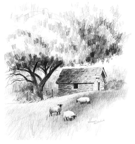 Pencil drawing is an ability which comes naturally to a person and it takes a lot of time and talent to complete a pencil drawing. A Landscape Drawing Lesson AND Free Caran d'Ache Pencils ...
