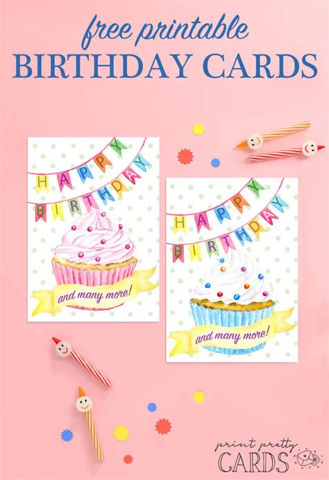 Free Birthday Card Templates Templatelab Printable Birthday Cards For Him Or Her Print