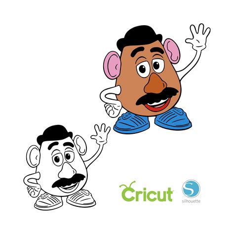 2 Mr Potato Svg For Cricut And Silhouette Cutting Machines Etsy