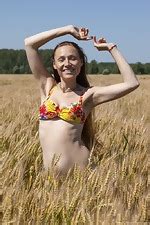 Wearehairy Nata Nata Strips Naked Outside In Her Wheat Field