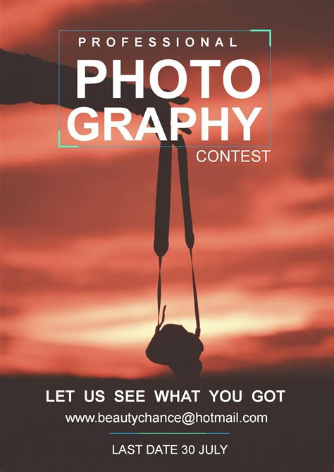 Photography Competition Poster Template Tulisan