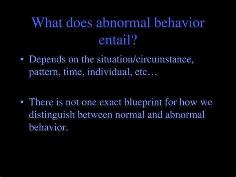 Ppt Abnormal Behavior Powerpoint Presentation Free Download Id2566310
