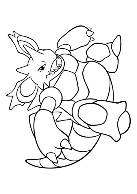 034 Nidoking Coloring Pages Pokemon Coloring Pages Coloringscc
