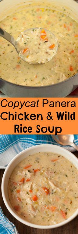 So excited to find this recipe again. Copycat Panera Chicken & Wild Rice Soup | Wishes and Dishes