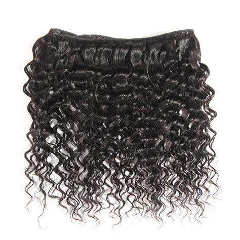 Brazilian Deep Wave Hair 4 Bundles With Lace Frontal Virgin Human Hair Weave Bundles Deals Ms