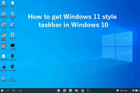 Windows 10 Taskbar Layout