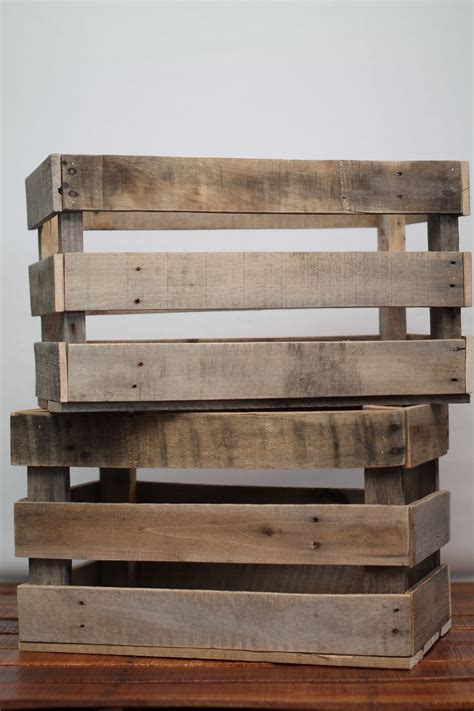 Wooden Crates Made From Reclaimed Pallet Wood By Classy Clutter