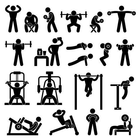Gym Gymnasium Body Muscle Build Building Exercise Athlete Etsy