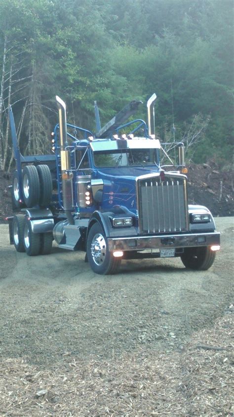 My 2015 W900l Log Truck Big Trucks Kenworth Trucks Big Rig Trucks