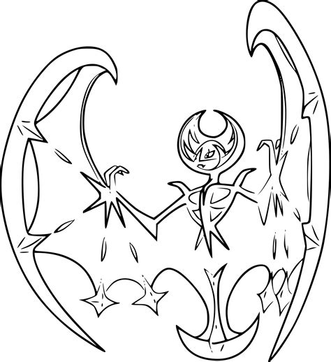 Click the lunala coloring pages to view printable version or color it online compatible with ipad and android tablets. Pokemon Coloring Lunala - BubaKids.com