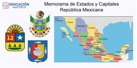 Memorama De Estados Y Capitales De México Imprimir