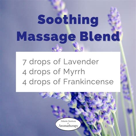 How To Make A Soothing Essential Oil Massage Blend Atlantic Institute Of Aromatherapy