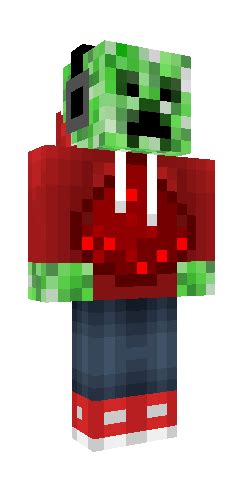 Creeper With Redstone Jacket Minecraft Skins Creeper Minecraft Skins