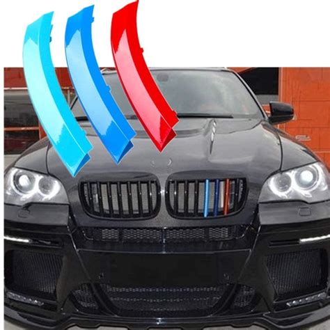 Limbqs white grill stripes for bmw f30 f32, kidney grille inserts trim for bmw 3 4 series (f20 f30, white). M Colored Stripe Grille Insert Trims M Sport Grille Insert Trim Strips For 2008 2013 BMW E70 X5 ...