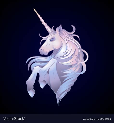 Cute Graphic Unicorn Royalty Free Vector Image