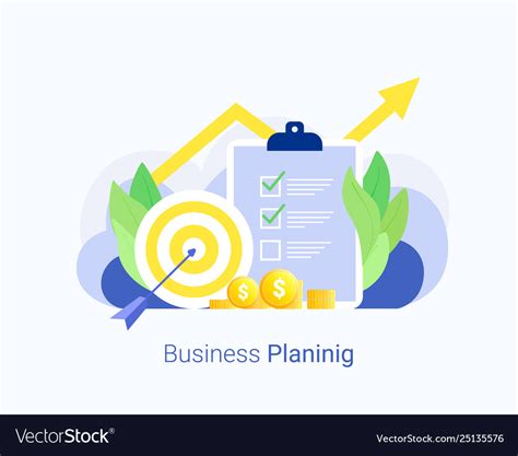 Business Plan Design Template Royalty Free Vector Image