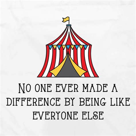 No One Ever Made A Difference By Being Like Everyone Else Apron By