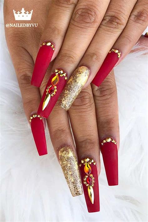 23 beautiful ways to rock red coffin nails page 2 of 2 stayglam