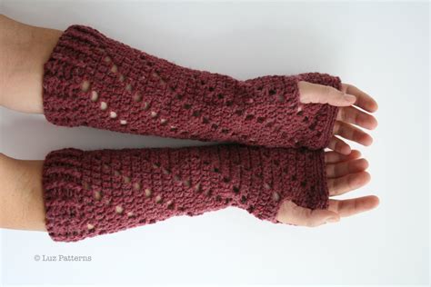 Crochet Patterns Girl And Women Arm Warmer Pattern Wrist Etsy