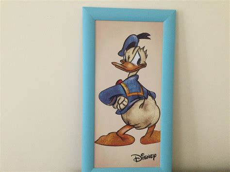 Walt Disney Donald Duck Wooden Wall Art Con Licencia Oficial Etsy
