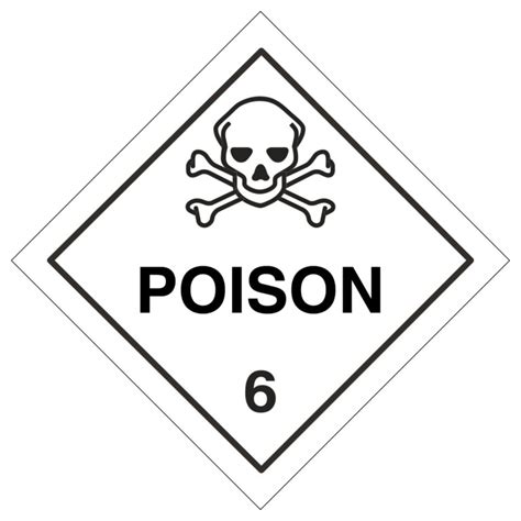 Poison 6 Hazard Symbol Ghs Diamond Sign Aston Safety Signs