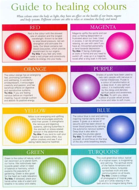 Healing Colors And Your Bright Life Color Healing Color Psychology