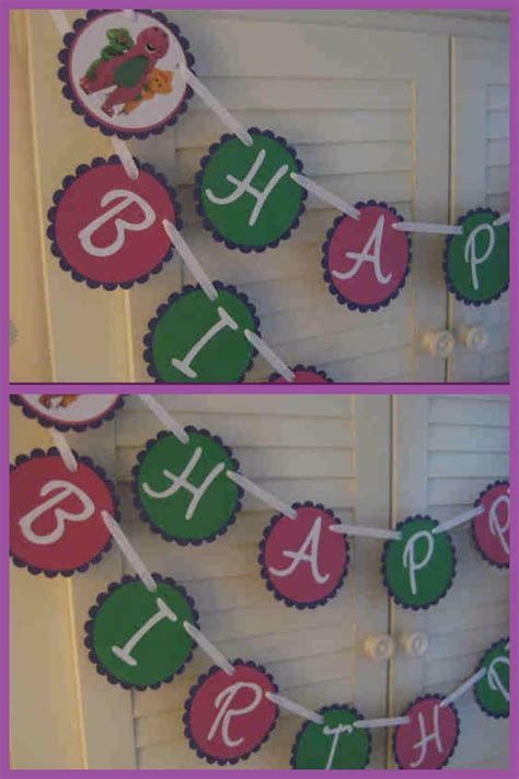 The barney & friends party ideas and elements that i like best from this first birthday celebration are: Pin on Barney Party