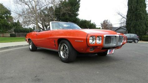 1969 Pontiac Firebird Orange 3577 Miles For Sale Pontiac Firebird