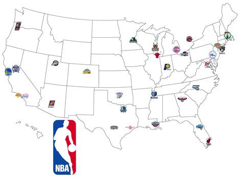 Map Of Nba I Have Done These Maps For College Teams