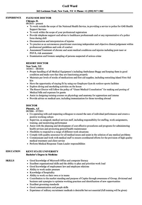 20 best medical doctor resume objective examples you can apply. Resume For Doctors - Resume Sample
