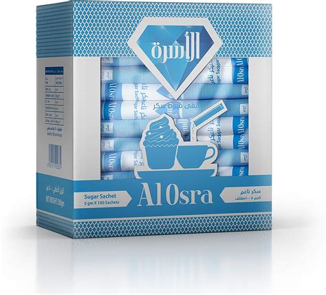 Al Osra Sugar Sachet 100 Sachets X 5 G Buy Online At Best Price In