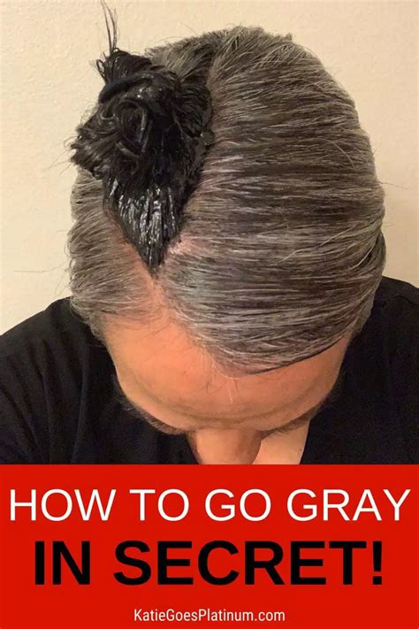 how to use the dye strip technique to go gray katie goes platinum gray hair growing out
