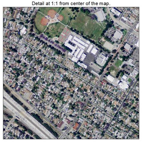 Aerial Photography Map Of Lynwood Ca California