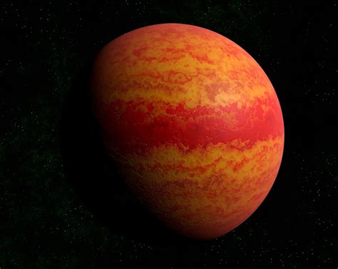 3d Model Red Gas Giant 1 Cgtrader